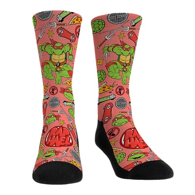  Teenage Mutant Ninja Turtles Rock Em Unisex Raphael Kaboom! Crew Socks