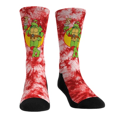  Teenage Mutant Ninja Turtles Rock Em Unisex Raphael Tie-Dye Crew Socks