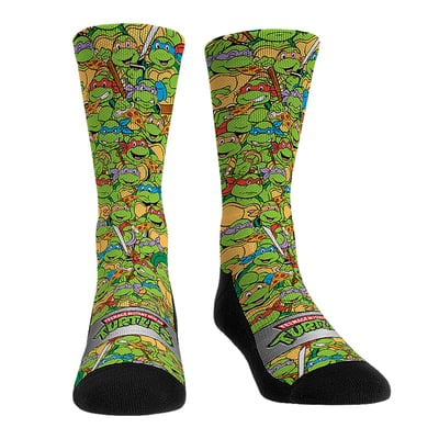  Teenage Mutant Ninja Turtles Rock Em Unisex Stacked Characters Crew Socks