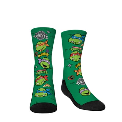  Teenage Mutant Ninja Turtles Rock Em Youth All Over Icons Crew Socks
