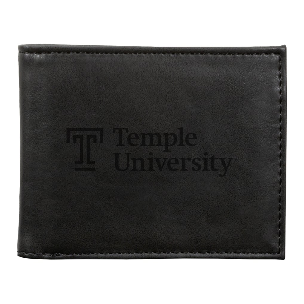 Temple Owls Billfold Wallet - Black
