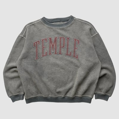 Temple Owls Gear For Sports 90s Pullover Sweatshirt - Gray - M by Fanatics Real Vintage