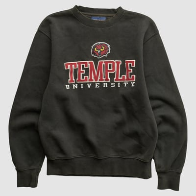 Temple Owls Jansport 2000s Pullover Sweatshirt - Black - S by Fanatics Real Vintage