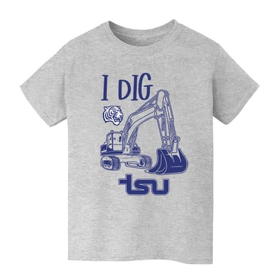 Tennessee State Tigers Vive La Fete Youth Excavator T-Shirt - Gray