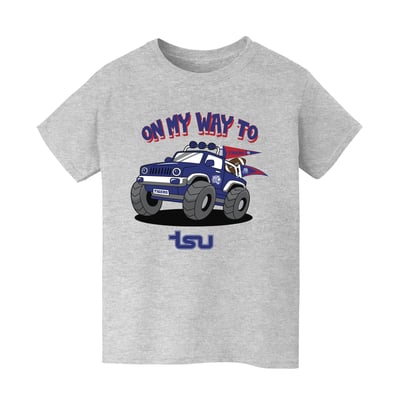Tennessee State Tigers Vive La Fete Youth On My Way T-Shirt - Gray