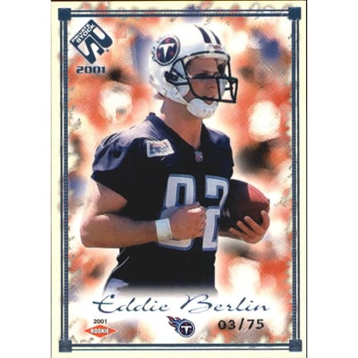 2001 Private Stock Blue Framed #172 Eddie Berlin