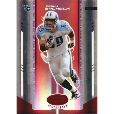 2004 Leaf Certified Materials Mirror Red #116 Frank Wycheck