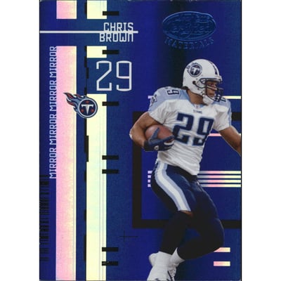 2005 Leaf Certified Materials Mirror Blue #113 Chris Brown