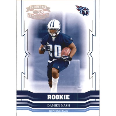 2005 Throwback Threads Bronze Holofoil #178 Damien Nash