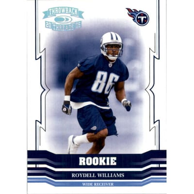 2005 Throwback Threads Silver Holofoil #176 Roydell Williams