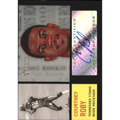 2005 Topps Heritage Real One Autographs #ROACR Courtney Roby I
