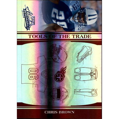 2006 Absolute Memorabilia Tools of the Trade Red Spectrum #TOT32 Chris Brown