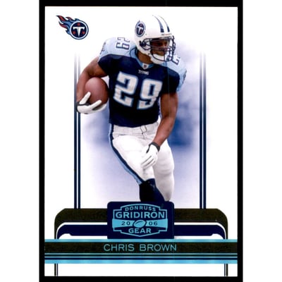 2006 Donruss Gridiron Gear Platinum Holofoil #98 Chris Brown