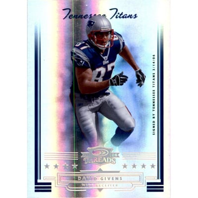 2006 Donruss Threads Gold Holofoil #106 David Givens