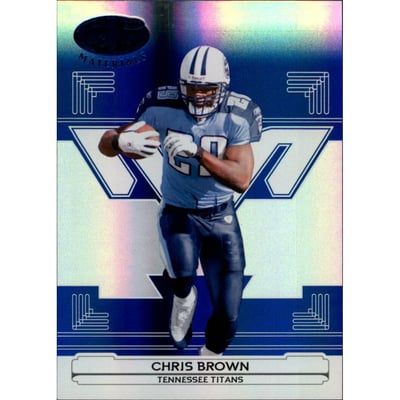 2006 Leaf Certified Materials Mirror Blue #142 Chris Brown