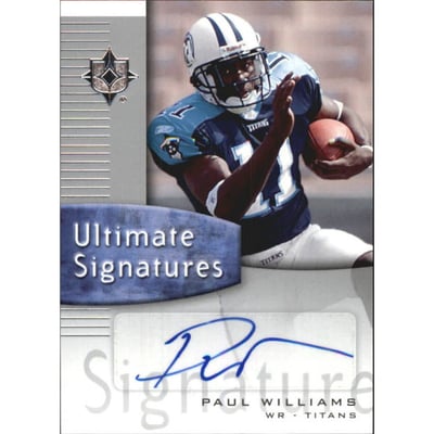 2007 Ultimate Collection Ultimate Signatures #USWI Paul Williams