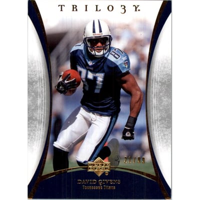 2007 Upper Deck Trilogy Gold #97 David Givens