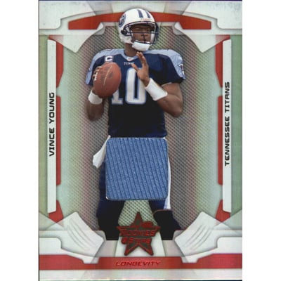 2008 Leaf Rookies and Stars Longevity Materials Ruby #94 Vince Young/250