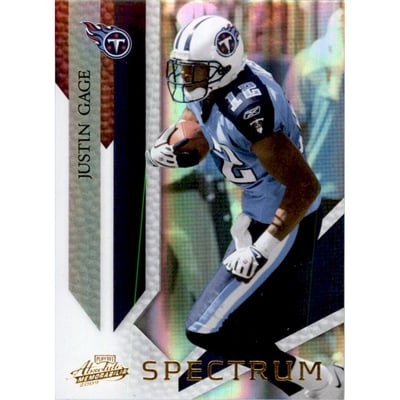 2009 Absolute Memorabilia Spectrum Gold #97 Justin Gage