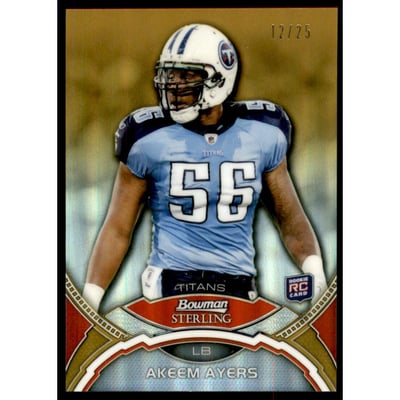 2011 Bowman Sterling Gold Refractors #12 Akeem Ayers