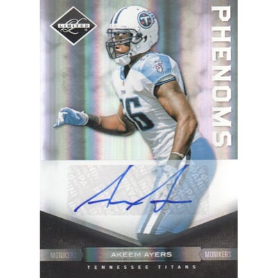 2011 Limited Monikers Autographs Silver #153 Akeem Ayers/199