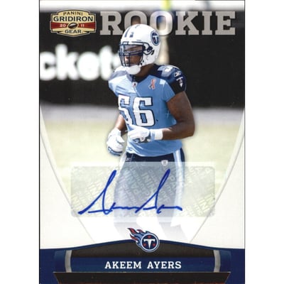 2011 Panini Gridiron Gear Autographs Gold #154 Akeem Ayers/299