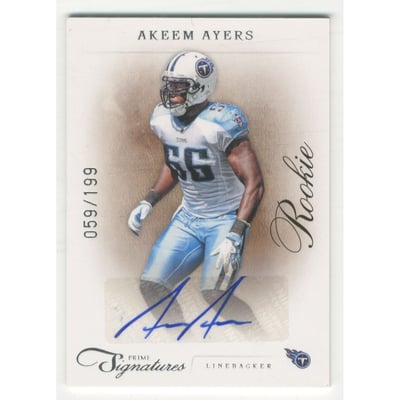 2011 Prime Signatures #178 Akeem Ayers AU/199 RC EXCH