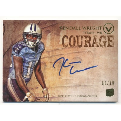 2012 Topps Valor Autographs Courage #VAKW Kendall Wright