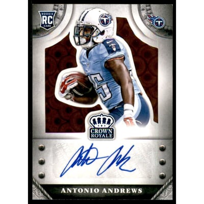 2014 Crown Royale Rookie Signatures Retail Bronze Pyramid #SAA Antonio Andrews/75