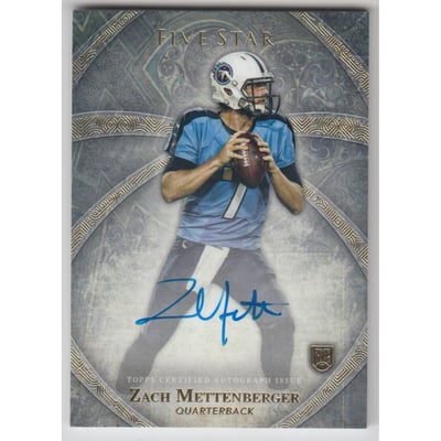 2014 Topps Five Star Autographs #FSAZM Zach Mettenberger
