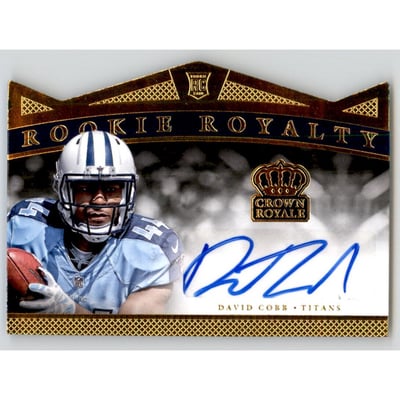 2015 Crown Royale Rookie Royalty Signatures Gold #RRSDC David Cobb/99