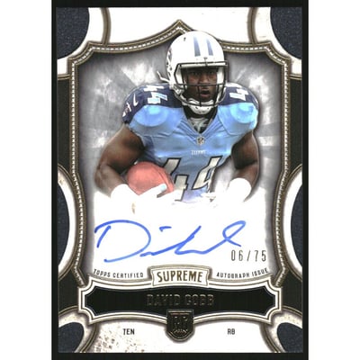 2015 Topps Supreme Rookie Autographs #SRADC David Cobb