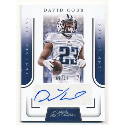 2016 Prime Signatures Autographs #49 David Cobb/99