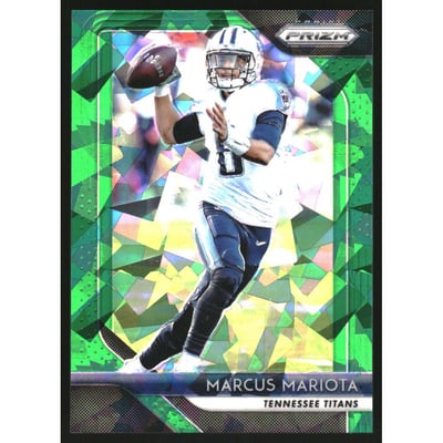 2018 Panini Prizm Prizms Green Crystals #7 Marcus Mariota