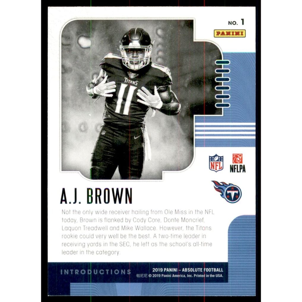 2019 Absolute Introductions #1 A.J. Brown