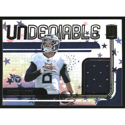 2019 Panini Unparalleled Undeniable Astral #24 Marcus Mariota