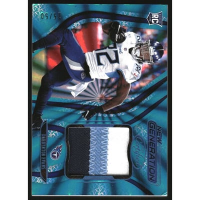 2020 Certified New Generation Jerseys Mirror Teal Etch #32 Darrynton Evans