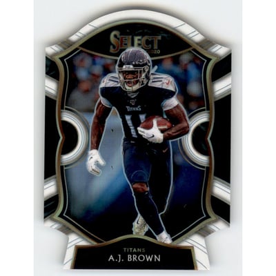 2020 Select Prizm White Die Cut #43 A.J. Brown