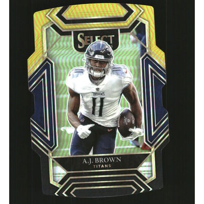 2021 Select Prizm Black and Gold Die Cut #233 A.J. Brown