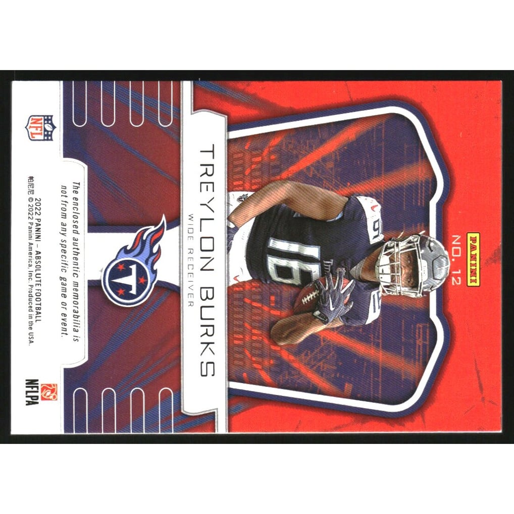2022 Absolute War Room Materials #12 Treylon Burks