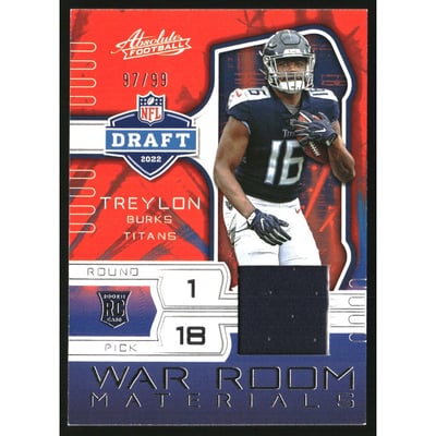 2022 Absolute War Room Materials #12 Treylon Burks