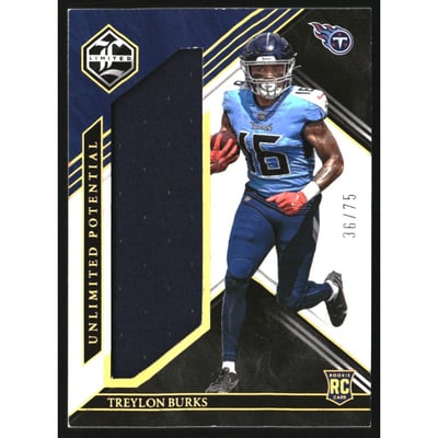 2022 Limited Unlimited Potential Jerseys Gold Spotlight #14 Treylon Burks