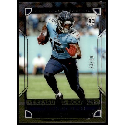 2022 Panini National Treasures Treasured Rookies #10 Treylon Burks