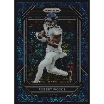 2022 Panini Prizm Prizms No Huddle Blue #285 Robert Woods