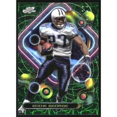2023 Topps Composite Cosmic Green Space Dust Refractors #299 Eddie George