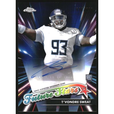 2024 Topps Chrome Future Stars Autographs Blue Refractors #FSATS T'Vondre Sweat