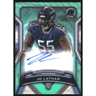 2024 Topps Resurgence Resurgence Rookie Signatures Aqua Surge #RRSJL JC Latham