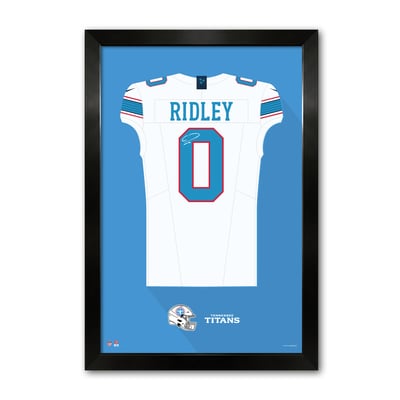 Calvin Ridley Tennessee Titans 14" x 20" Framed Jersey Art Print