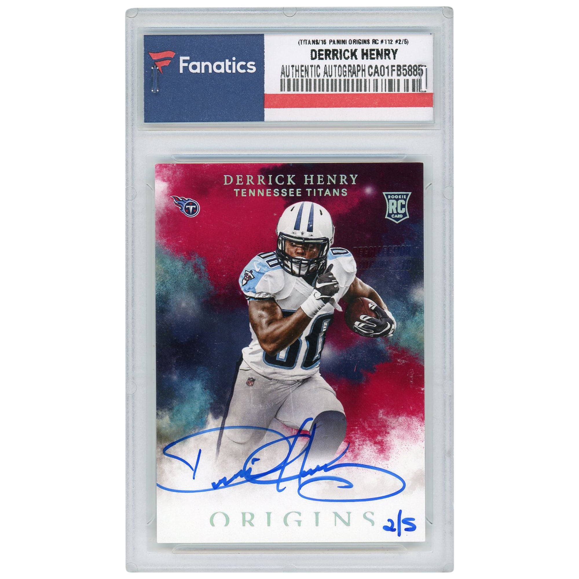 Panini 2016 football nfl Derrick Henry RB auto 直書きサイン 