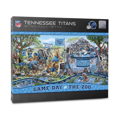 Tennessee Titans Fanpoint 10.5" x 28" Game Day at the Zoo 500-Piece Puzzle